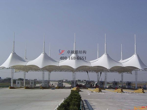 洛陽關(guān)林膜結(jié)構(gòu)收費(fèi)站設(shè)計施工案例