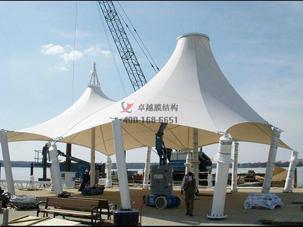 荊門膜結(jié)構(gòu)商場(chǎng)頂棚商業(yè)街遮陽(yáng)棚/ETFE透光膜頂棚案例