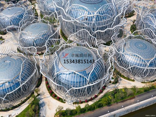 ETFE膜結(jié)構(gòu)項(xiàng)目【海南海口?；◢u會(huì)議中心】正在施工中