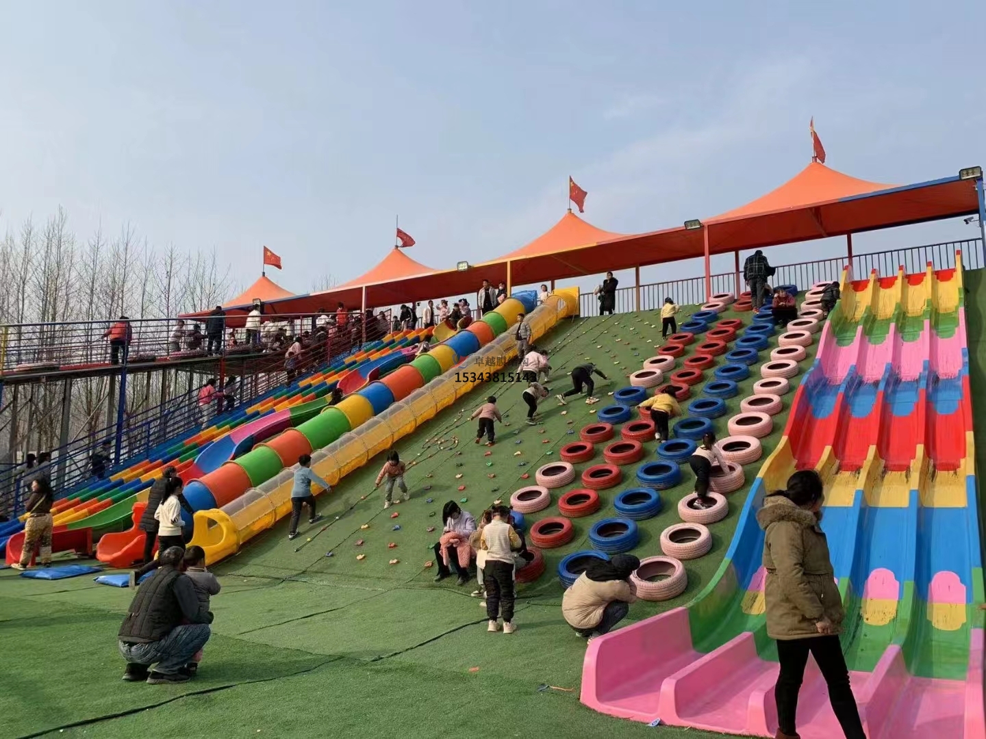 北京戶外網紅親子樂園遮陽棚生產